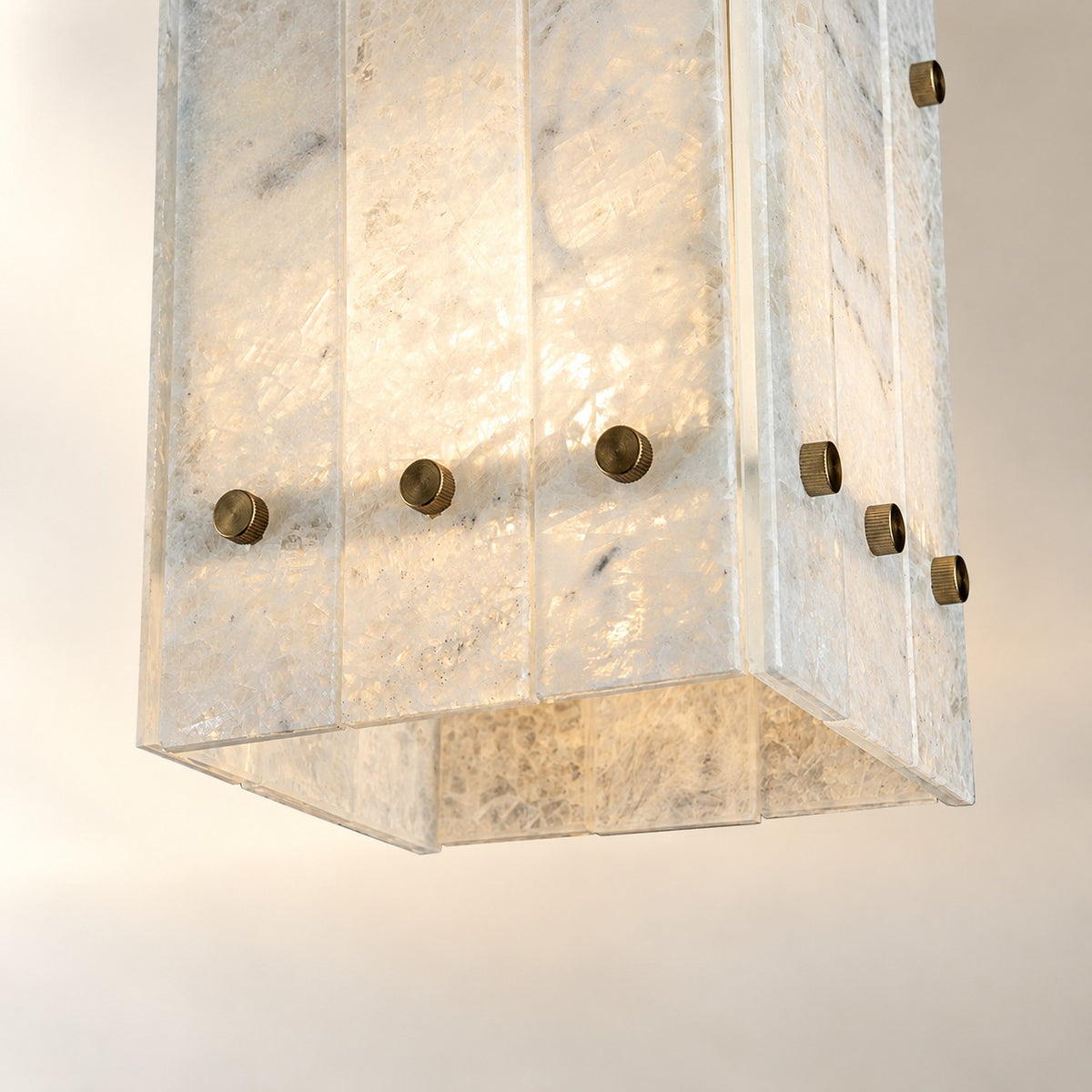 Modern Faceted Luxury stone Pendant Light