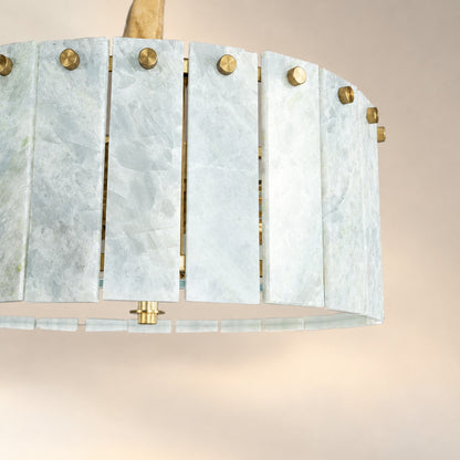 Modern Luxury stone Drum Chandelier
