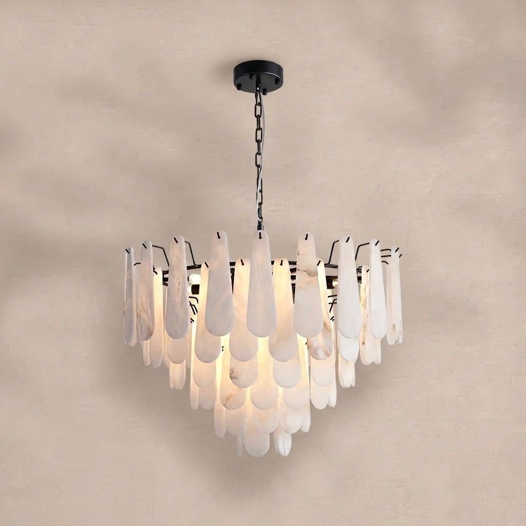 Modern Marble Round Chandelier