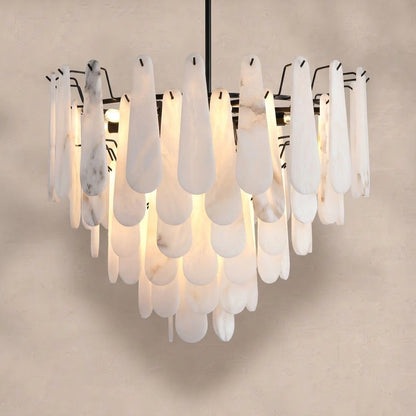 Modern Marble Round Chandelier