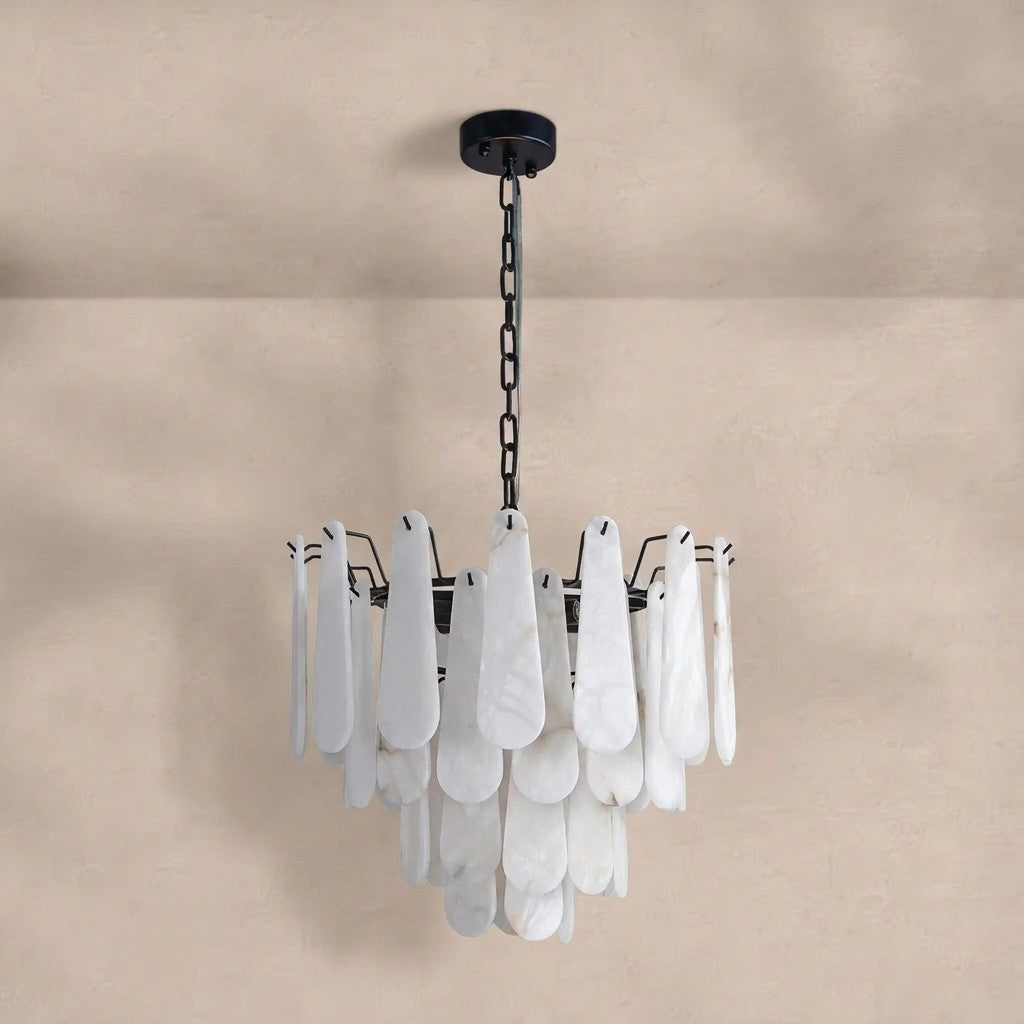 Modern Marble Round Chandelier