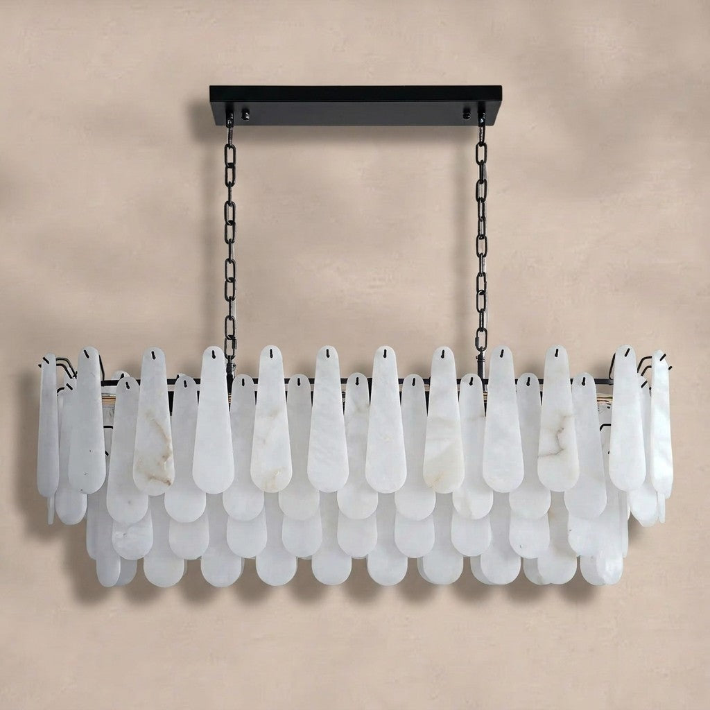 Modern Marble Round Chandelier