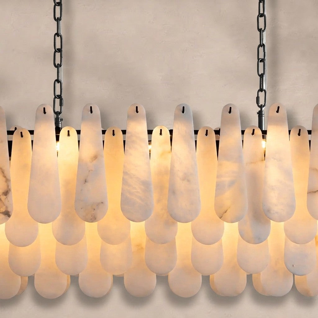 Modern Marble Round Chandelier