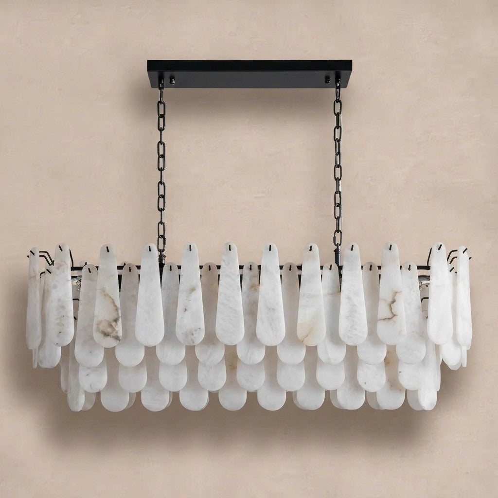 Modern Marble Round Chandelier