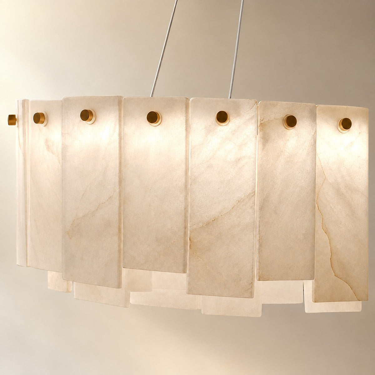 Modern Rectangular Layered Pendant Chandelier