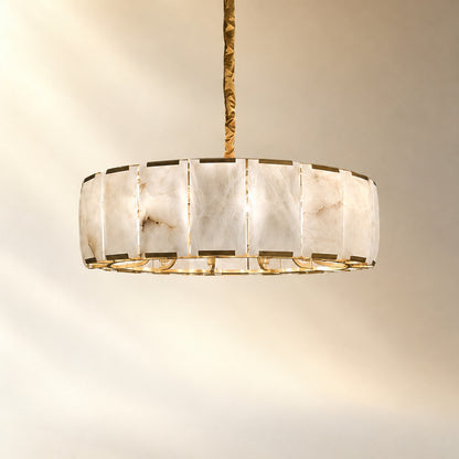 Modern Round Drum Pendant Chandelier