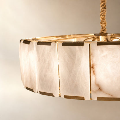 Modern Round Drum Pendant Chandelier