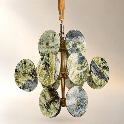 Modern Sculptural Luxury stone Cluster Chandelier