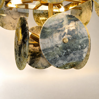 Modern Sculptural Luxury stone Cluster Chandelier