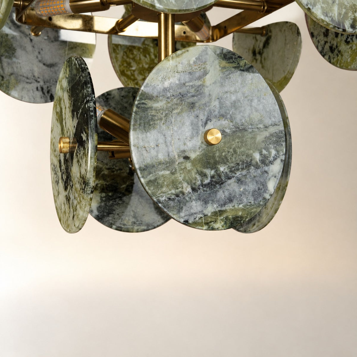 Modern Sculptural Luxury stone Cluster Chandelier