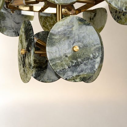 Modern Sculptural Luxury stone Cluster Chandelier
