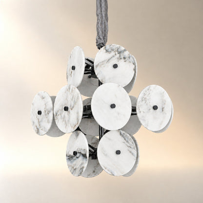 Modern Sculptural Luxury stone Cluster Chandelier