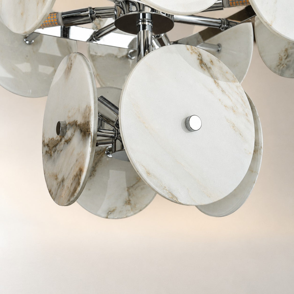 Modern Sculptural Luxury stone Cluster Chandelier