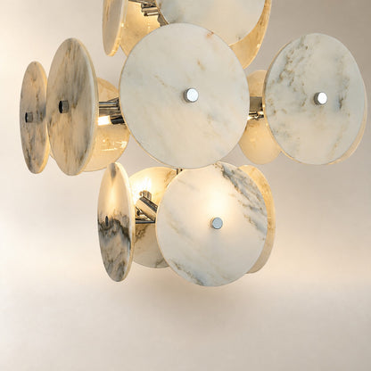 Modern Sculptural Luxury stone Cluster Chandelier