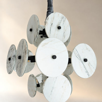 Modern Sculptural Luxury stone Cluster Chandelier