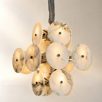 Modern Sculptural Luxury stone Cluster Chandelier