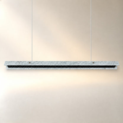 Modern Slim Luxury stone Linear LED Pendant Light