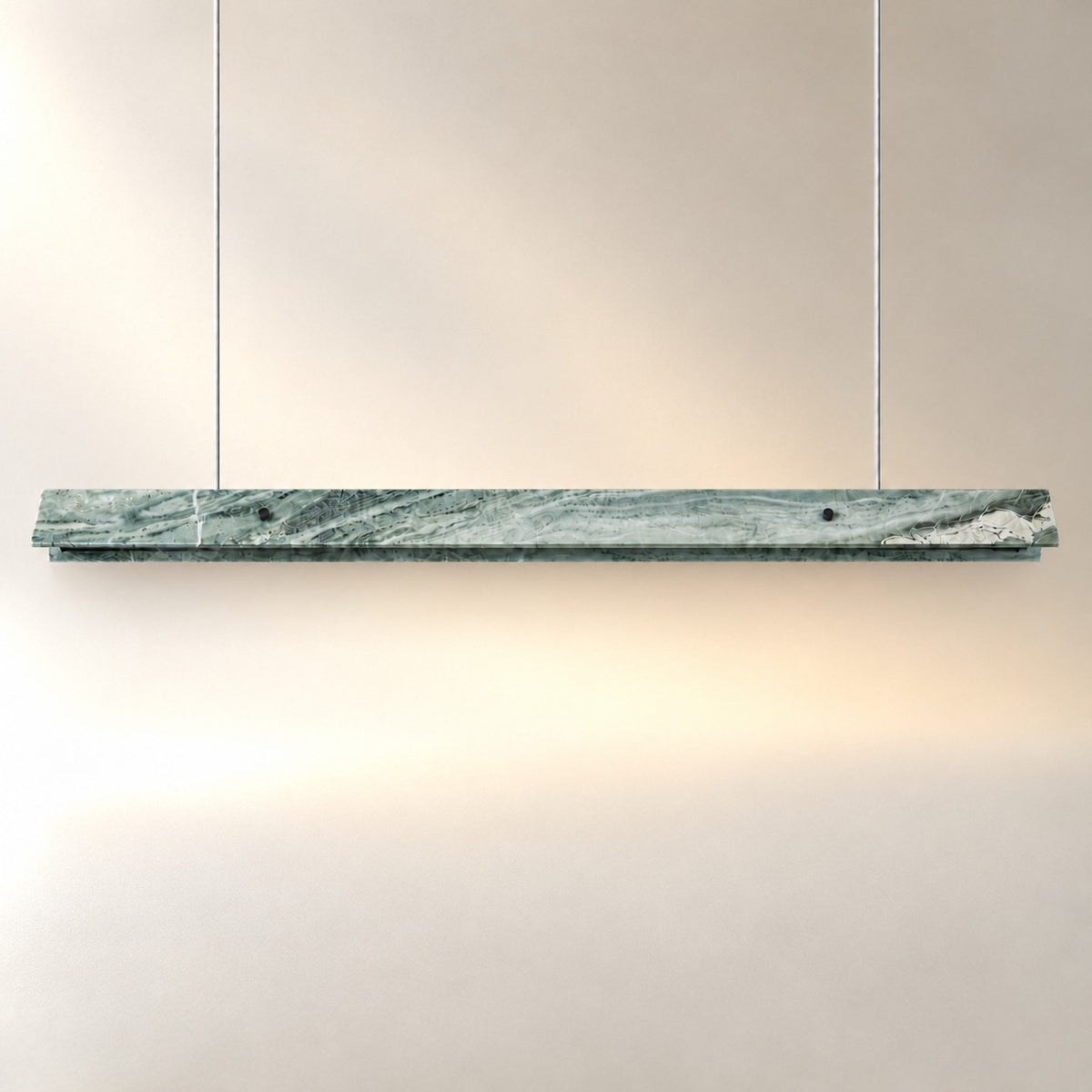 Modern Slim Luxury stone Linear LED Pendant Light