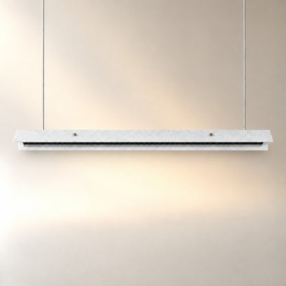Modern Slim Luxury stone Linear LED Pendant Light