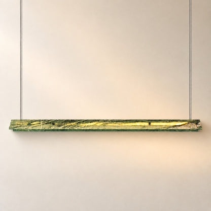 Modern Slim Luxury stone Linear LED Pendant Light