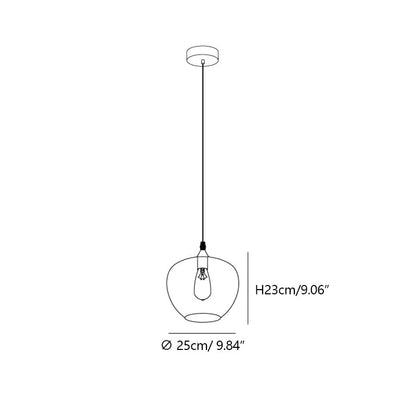 Modern Smoke Gray Glass Lamp Designer Chandelier for Cafe/Kitchen Island/Dining Room Style B