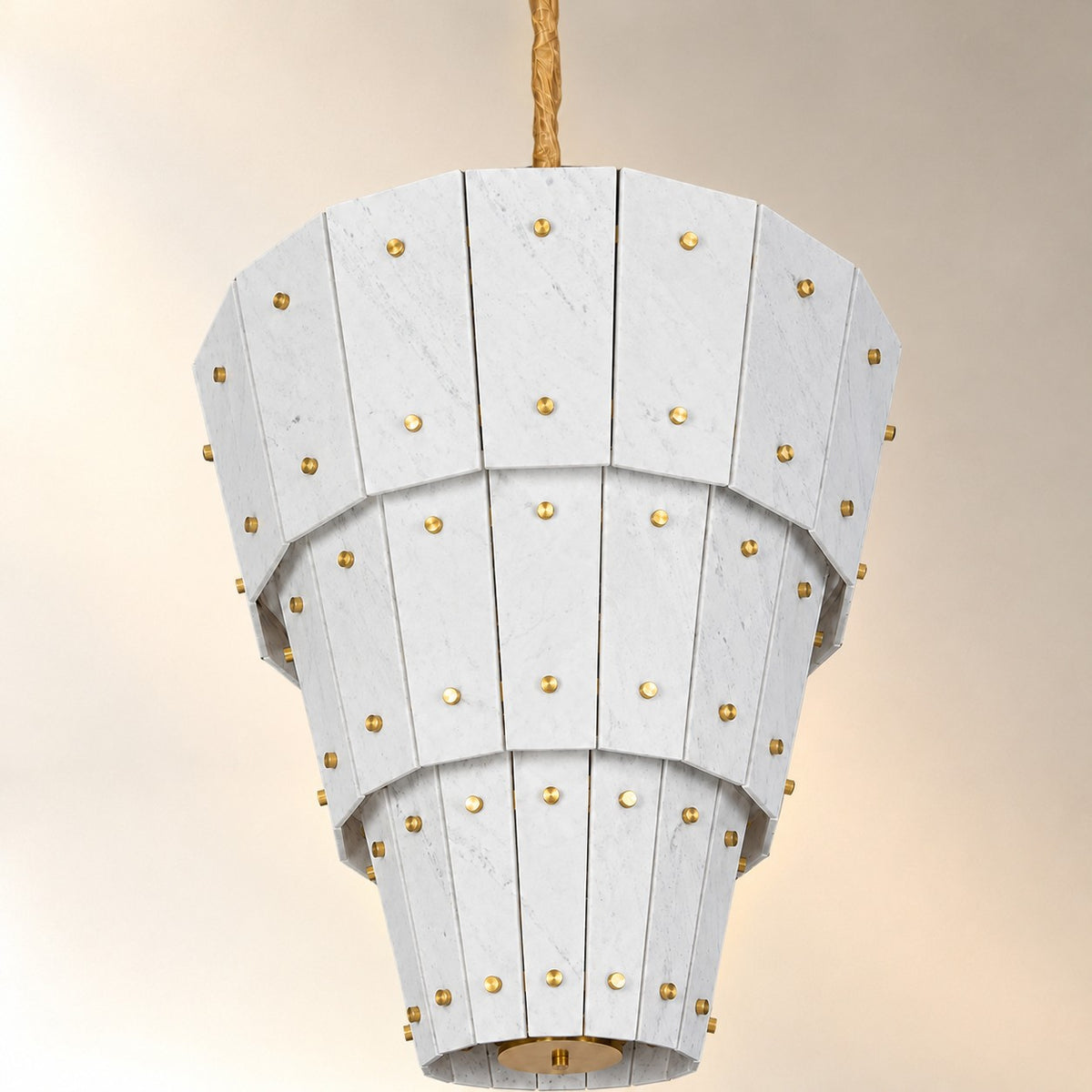 Modern Tapered Luxury stone Chandelier
