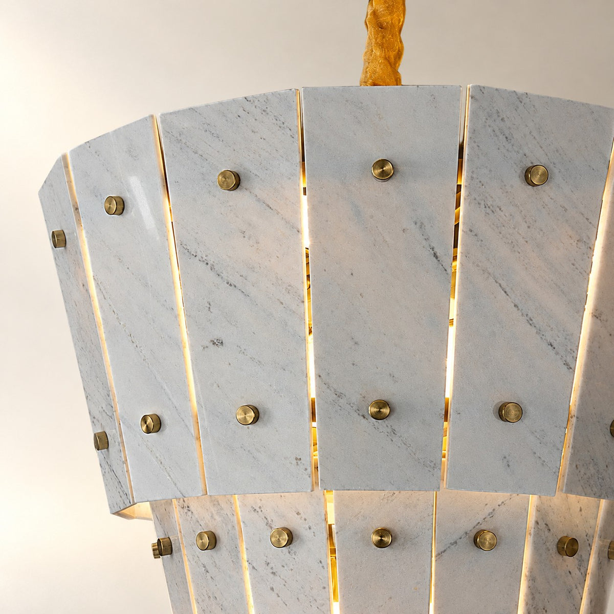 Modern Tapered Luxury stone Chandelier