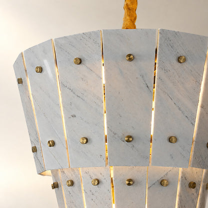 Modern Tapered Luxury stone Chandelier