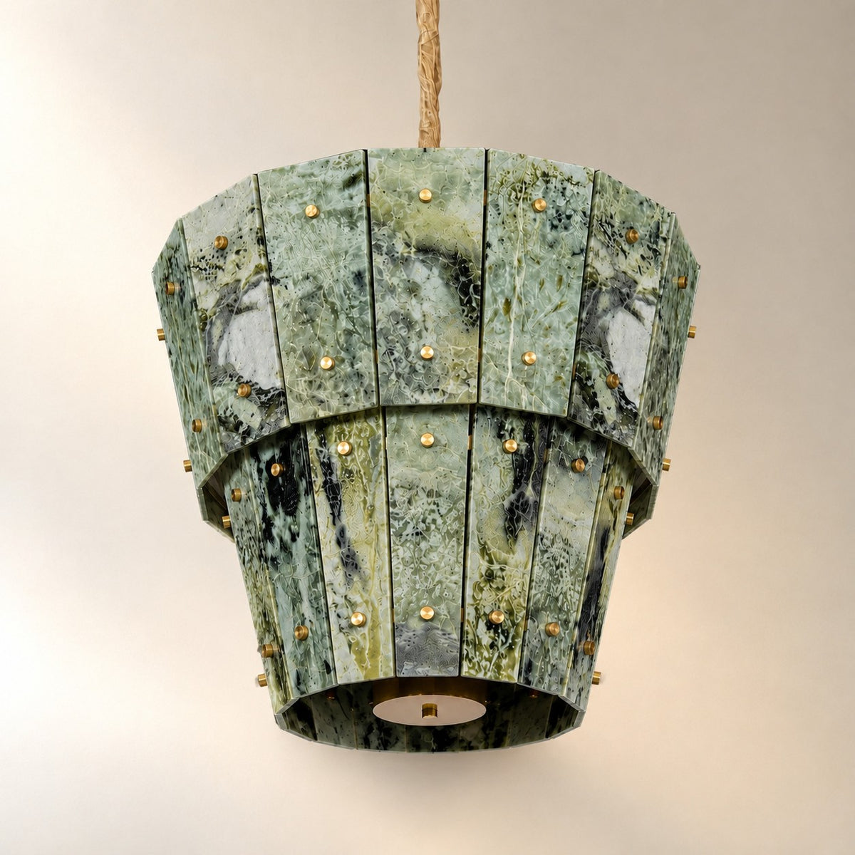 Modern Tapered Luxury stone Chandelier