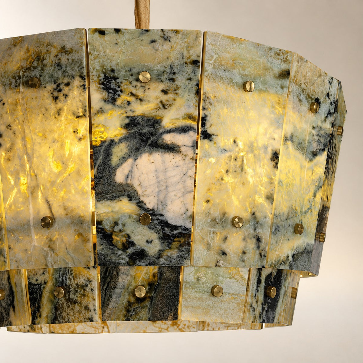 Modern Tapered Luxury stone Chandelier