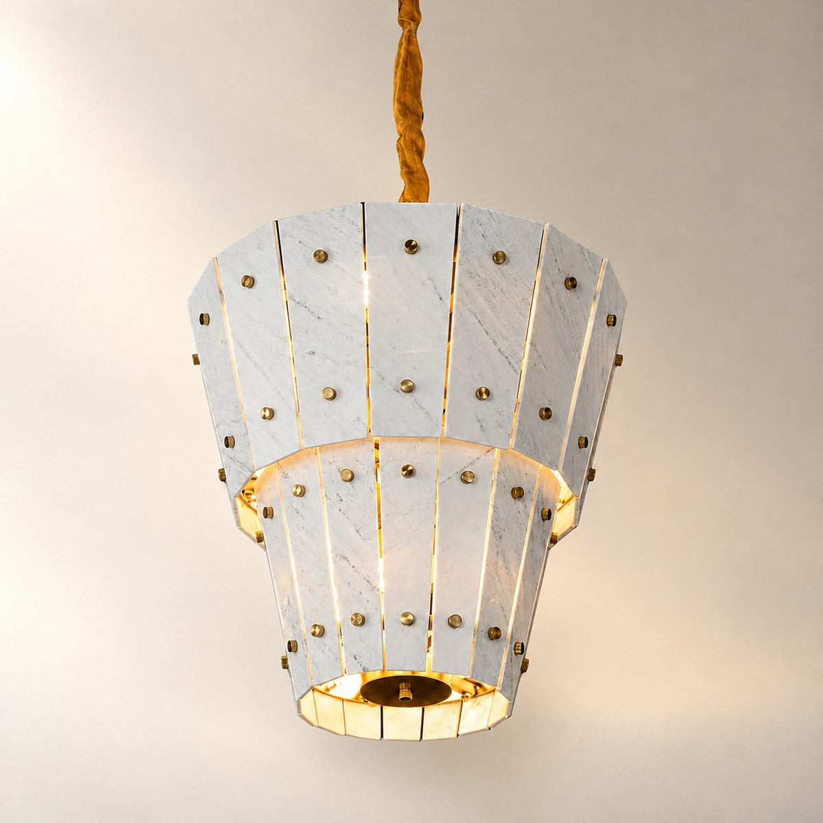 Modern Tapered Luxury stone Chandelier