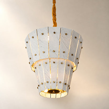 Modern Tapered Luxury stone Chandelier
