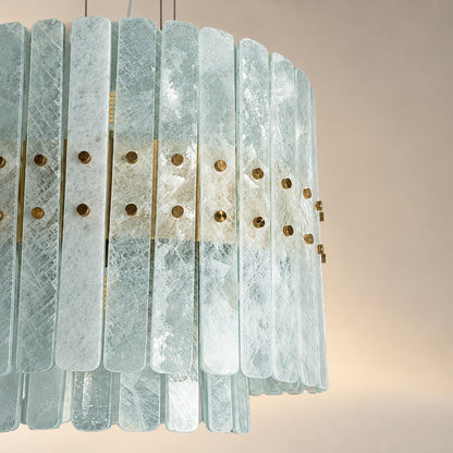 Modern White Crystal Luxury stone Chandelier