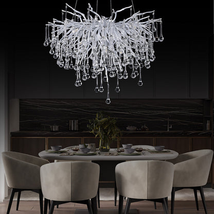 Doris Rain Branch Chandelier Dia 23.5" Silver