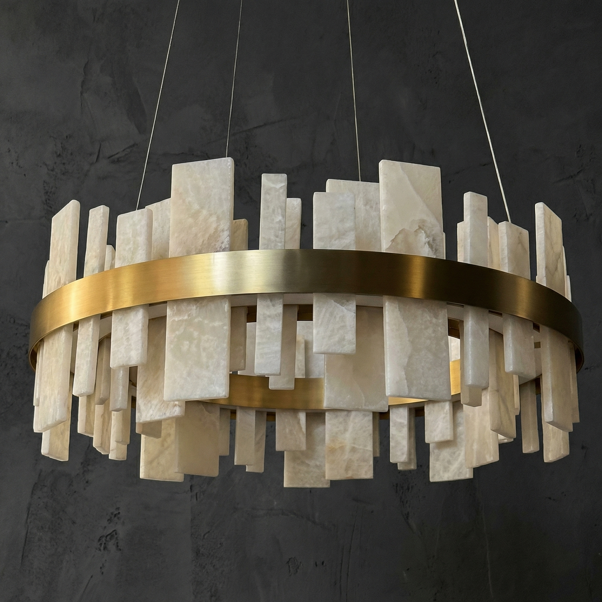 Round Block Chandelier