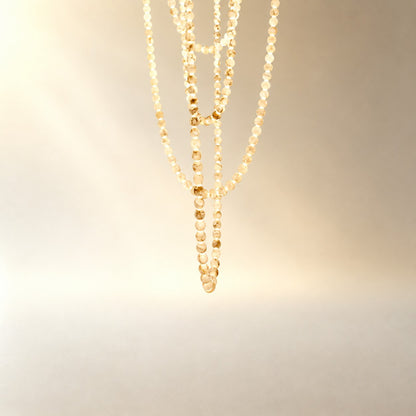 Natural Alabaster Globes Beads Chandelier
