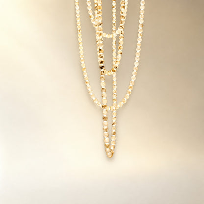 Natural Alabaster Globes Beads Chandelier