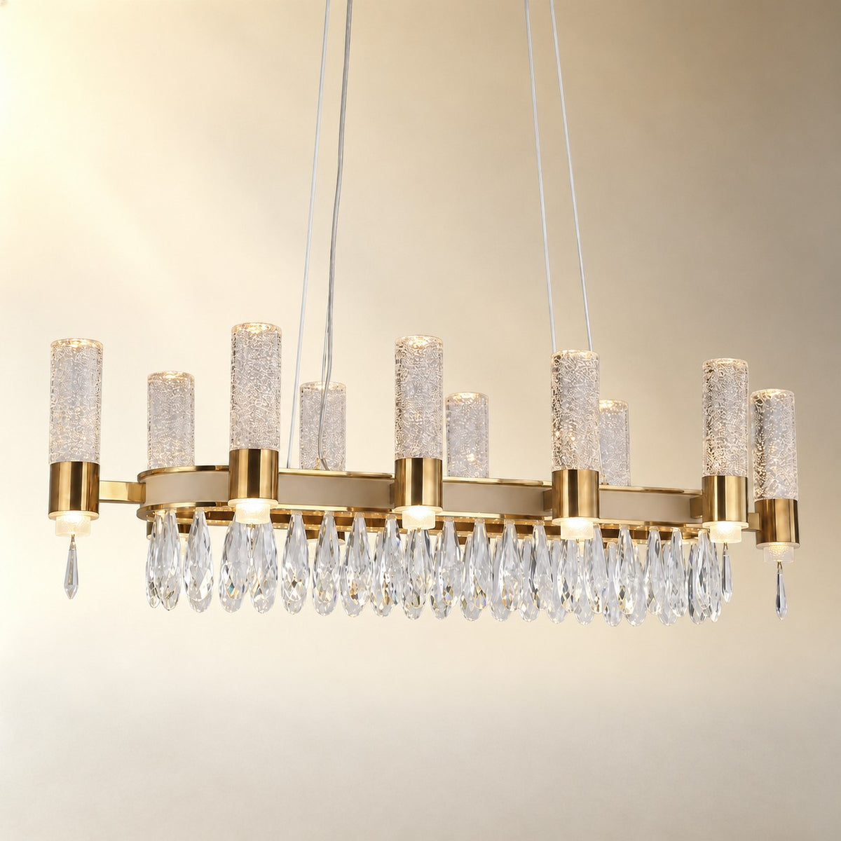 Nido Crystal Linear Chandelier