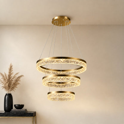 Ocean Star Modern Sculptural Ring Chandelier