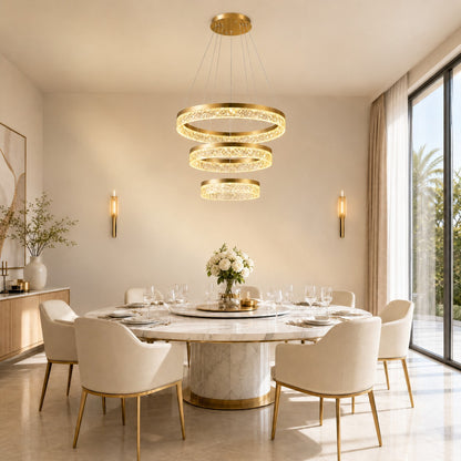Ocean Star Modern Sculptural Ring Chandelier