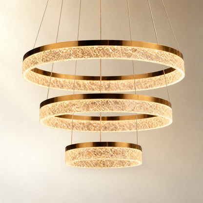 Ocean Star Modern Sculptural Ring Chandelier
