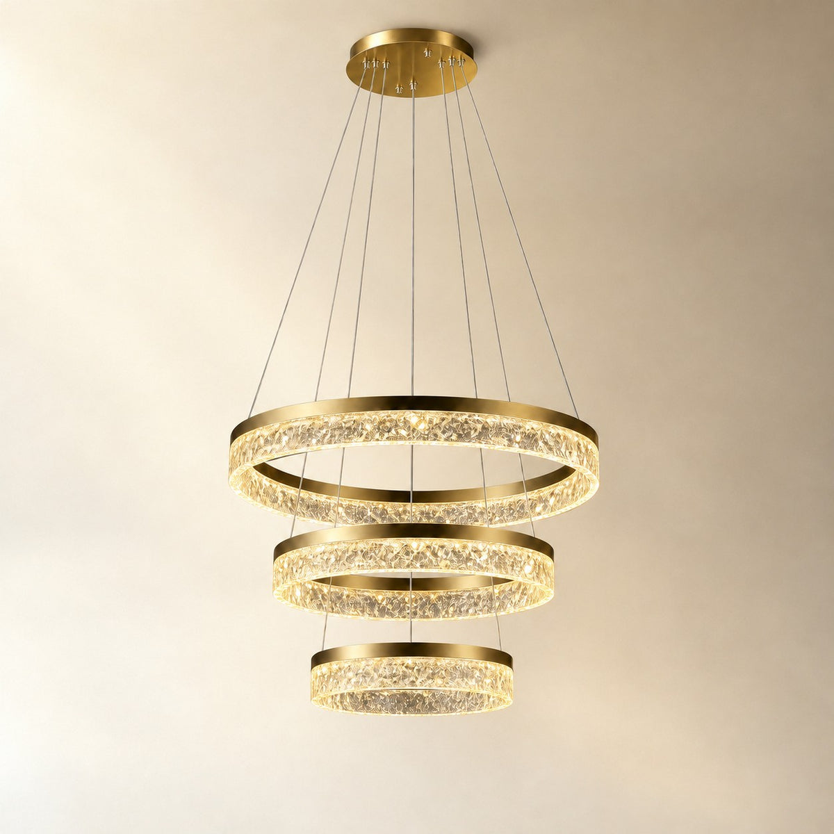 Ocean Star Modern Sculptural Ring Chandelier