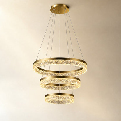 Ocean Star Modern Sculptural Ring Chandelier