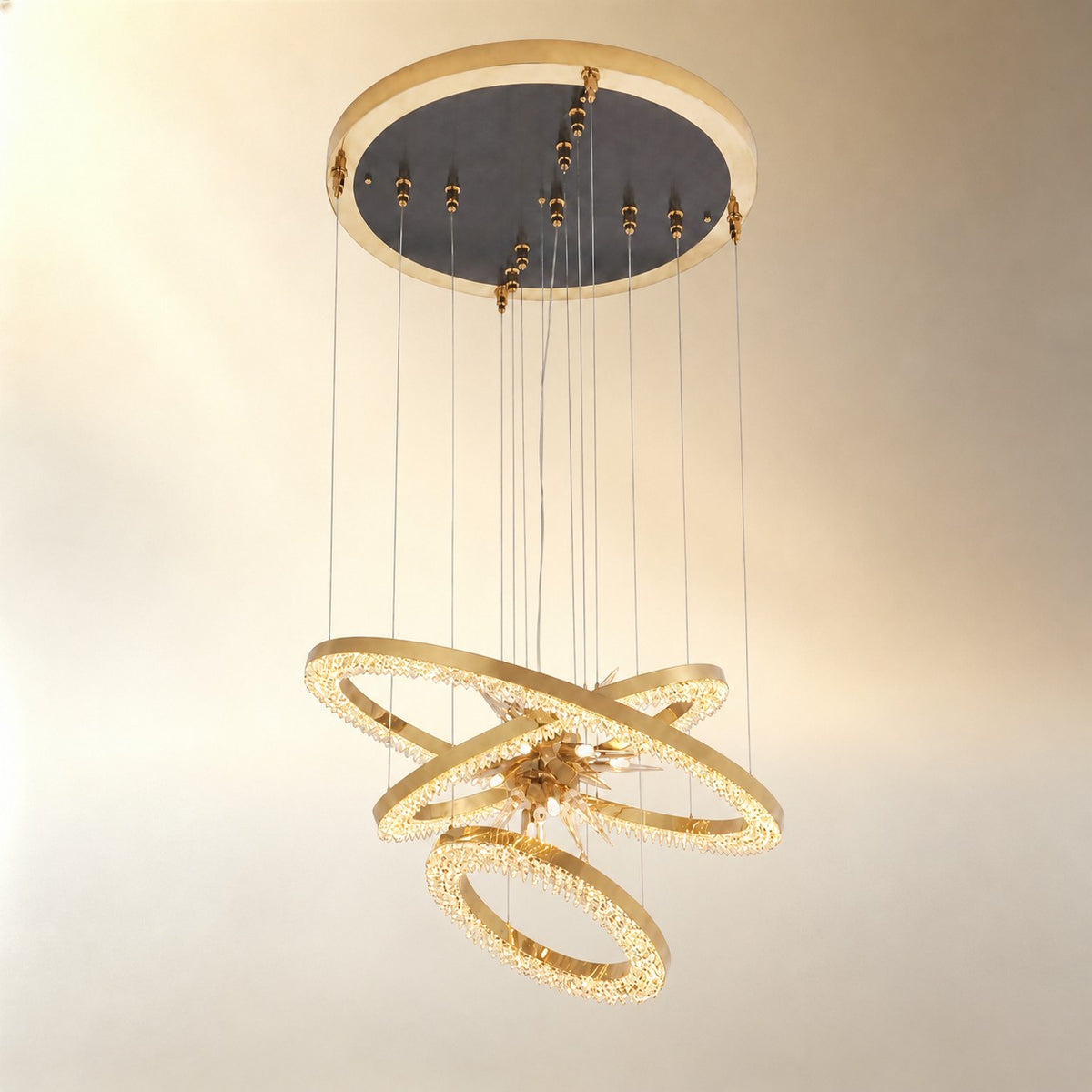 Octagonal Halo Chandelier