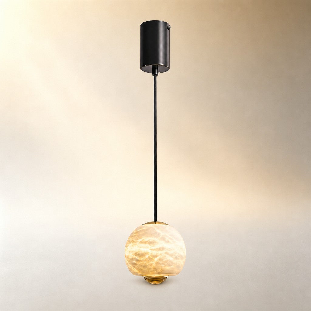 Orbelle Alabaster Globe Pendant Light