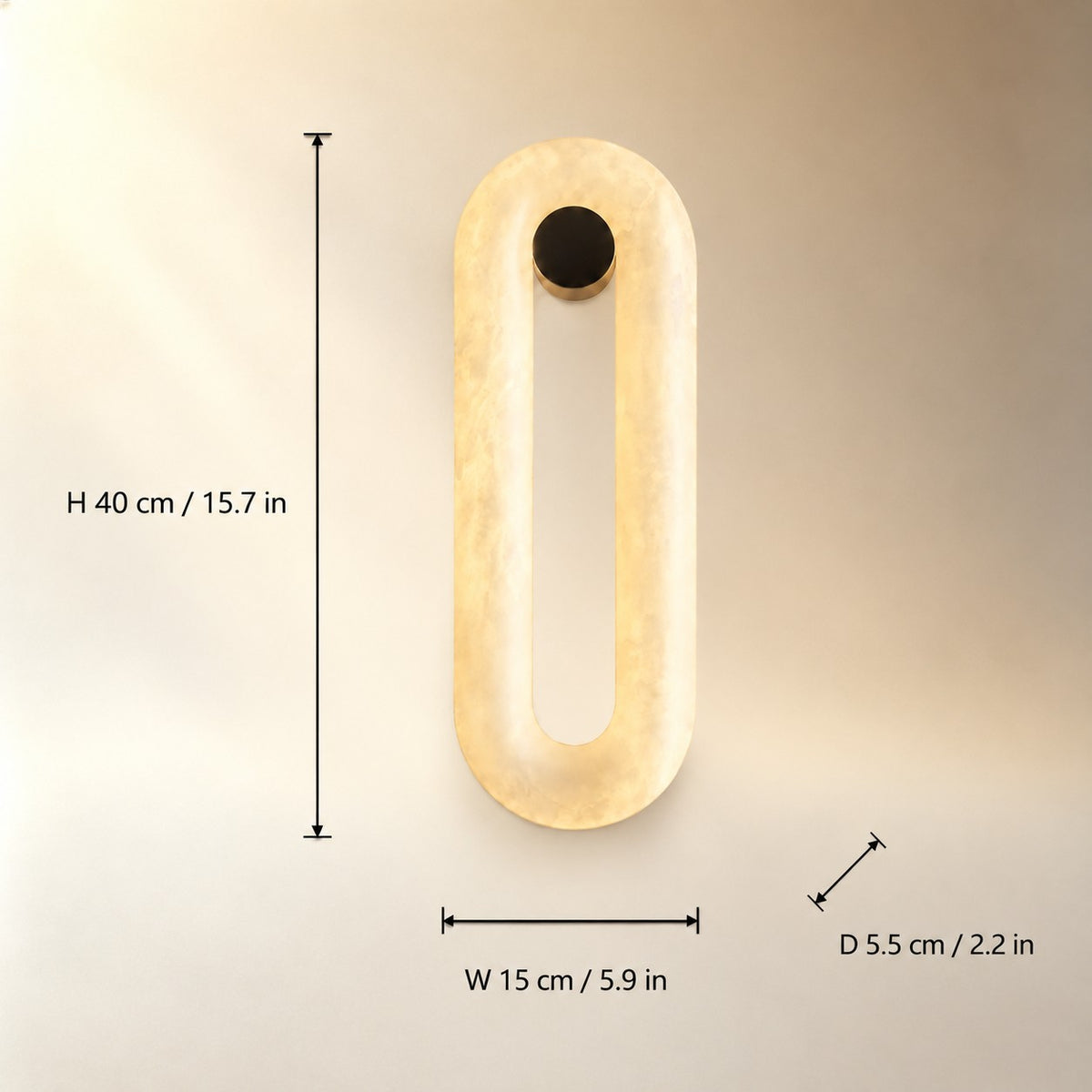 Orelis Spanish Alabaster Wall Sconce