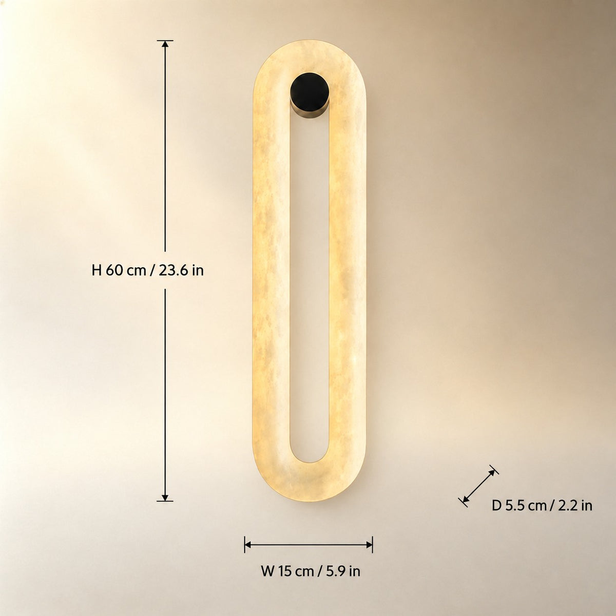 Orelis Spanish Alabaster Wall Sconce
