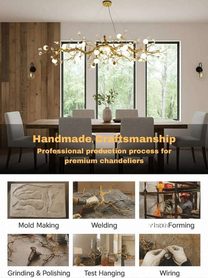 Orgi Statement Linear Branch Chandelier