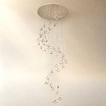 Orvan Cascading Handmade Glass Chandelier