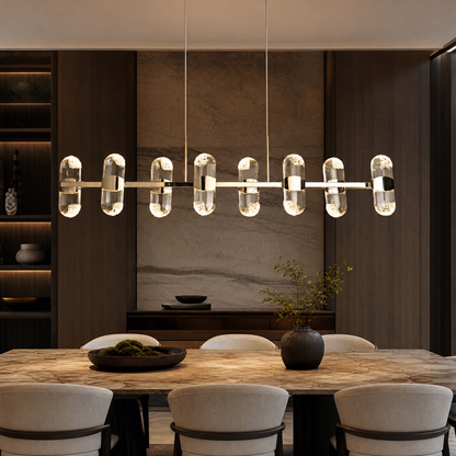 Pearl Net Modern Linear Dining Pendant Light